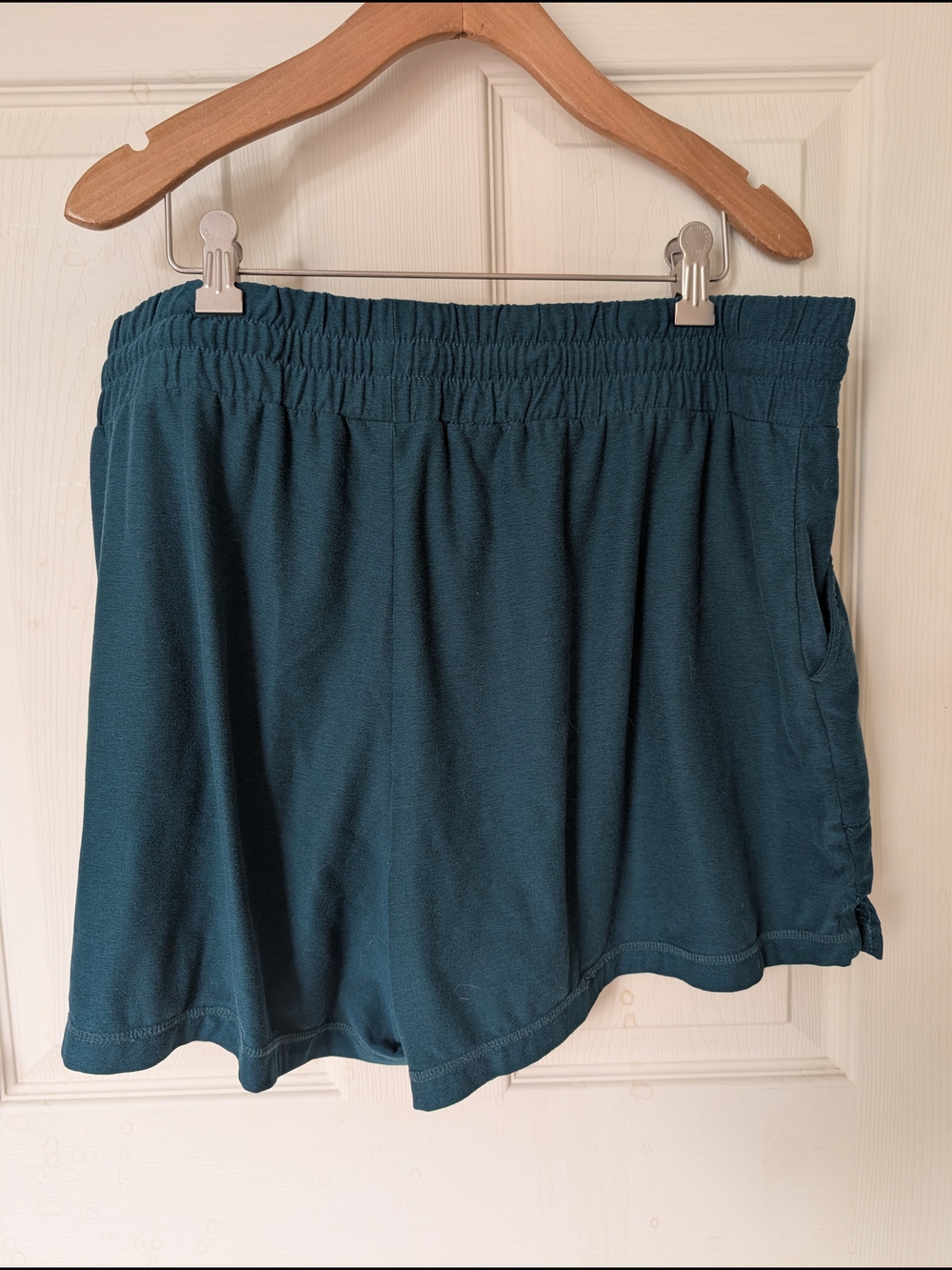 Athletic Works Women's Drawstring Shorts - Teal Green XL - Picture 4 of 6